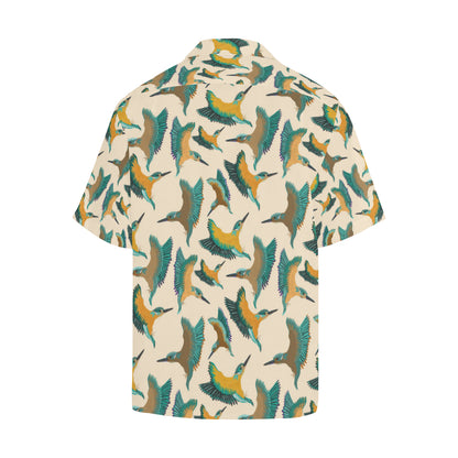 Kingfisher Pattern Print Design 02 Men's Hawaiian Shirt