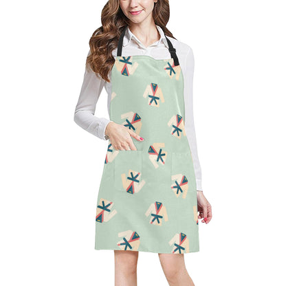 Karate Pattern Print Design 02 Apron with Pocket