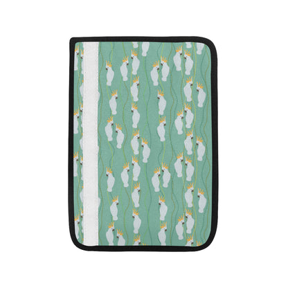 Cockatoo Pattern Print Design 01 Car Seat Belt Cover