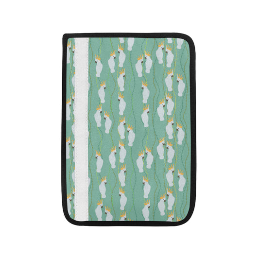 Cockatoo Pattern Print Design 01 Car Seat Belt Cover