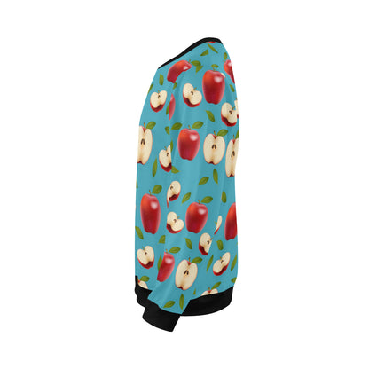 Apple Pattern Print Design AP012 Men Long Sleeve Sweatshirt