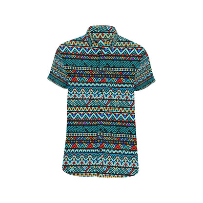Southwestern Style Men's Short Sleeve Button Up Shirt