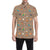 Chicken Happy Print Pattern Men's Short Sleeve Button Up Shirt