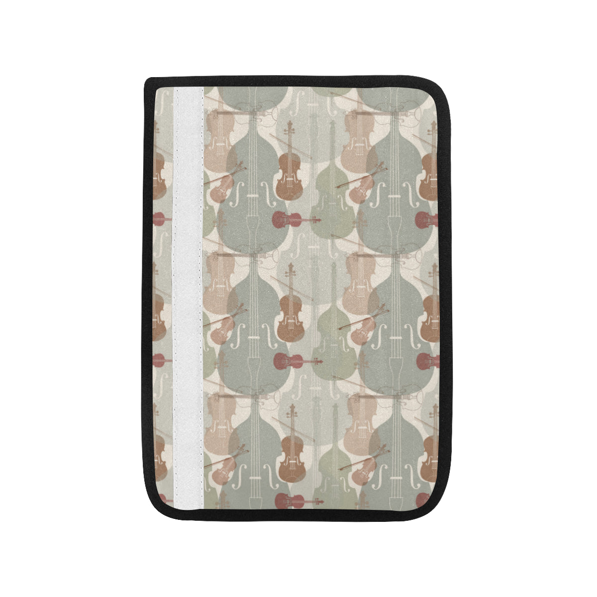 Violin Pattern Print Design 01 Car Seat Belt Cover