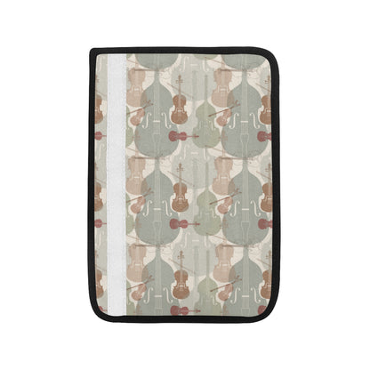 Violin Pattern Print Design 01 Car Seat Belt Cover