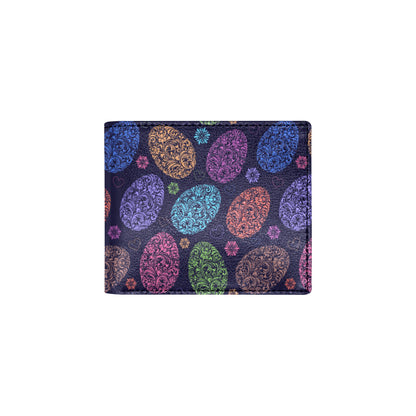 Easter Eggs Pattern Print Design RB012 Men's ID Card Wallet