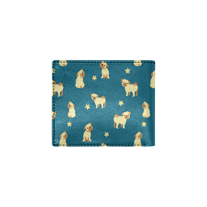 Pug Pattern Print Design A06 Men's ID Card Wallet