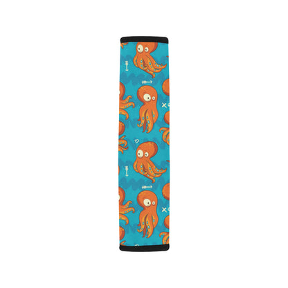 Octopus Pattern Print Design A02 Car Seat Belt Cover