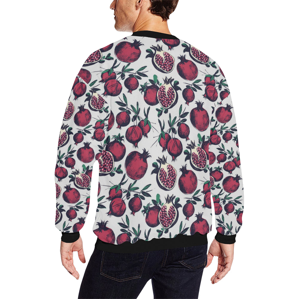 Pomegranate Pattern Print Design PG01 Men Long Sleeve Sweatshirt