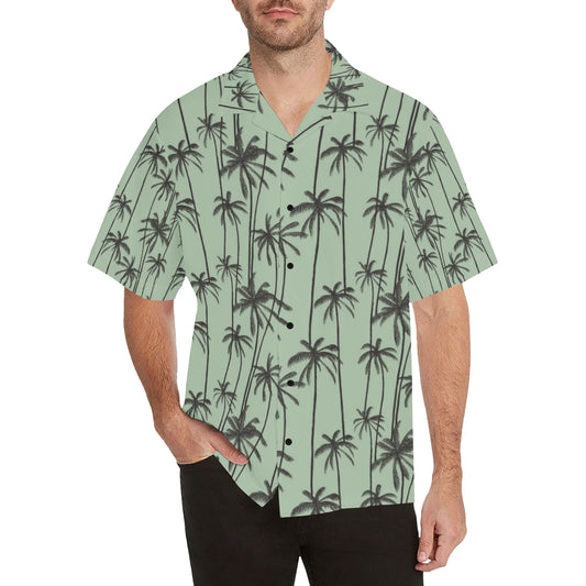 Palm Tree Pattern Print Design A04 Men's Hawaiian Shirt
