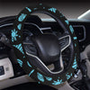 Beach Scene Pattern Print Design 03 Steering Wheel Cover with Elastic Edge