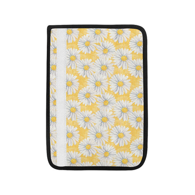 Daisy Yellow Watercolor Print Pattern Car Seat Belt Cover