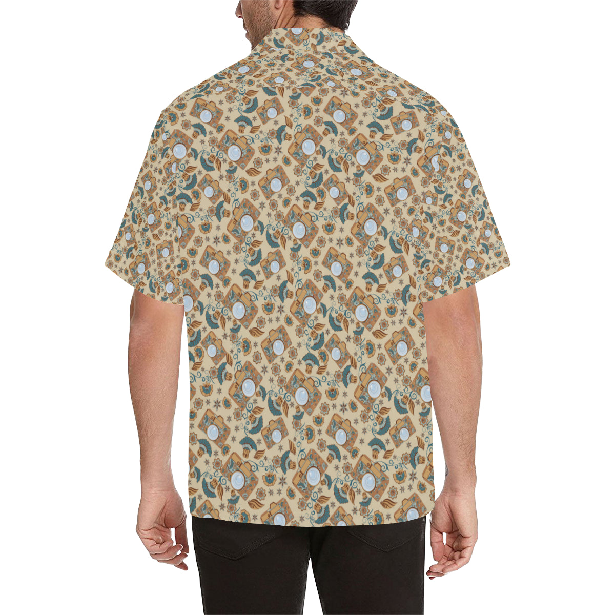 Camera Pattern Print Design 05 Men's Hawaiian Shirt