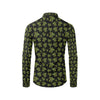 Green Tribal Turtle Polynesian Themed Men's Long Sleeve Shirt