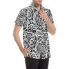 Polynesian Traditional Tribal Men's Short Sleeve Button Up Shirt