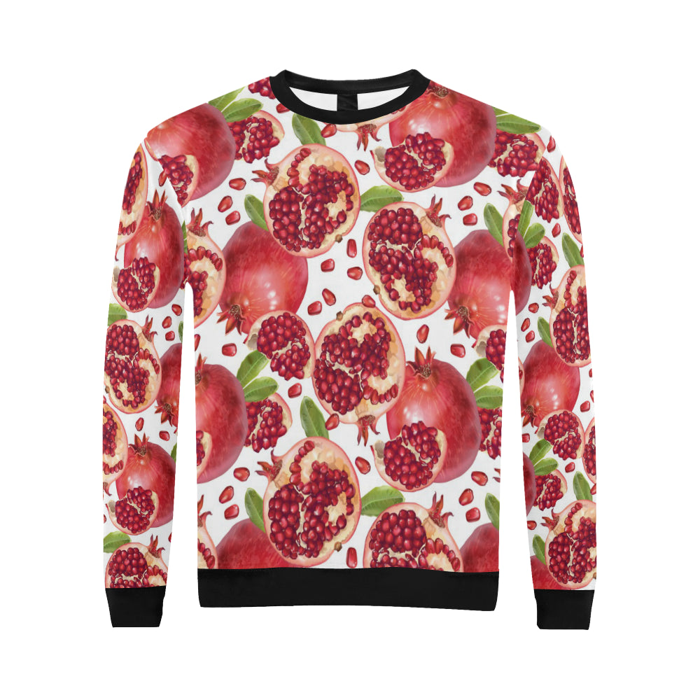 Pomegranate Pattern Print Design PG03 Men Long Sleeve Sweatshirt