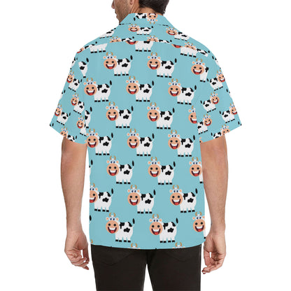 Cattle Cute Pattern Print Design 01 Men's Hawaiian Shirt