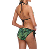 Green Fresh Tropical Palm Leaves Bikini