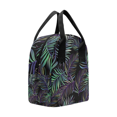 Tropical Palm Leaves Pattern Brightness Insulated Lunch Bag