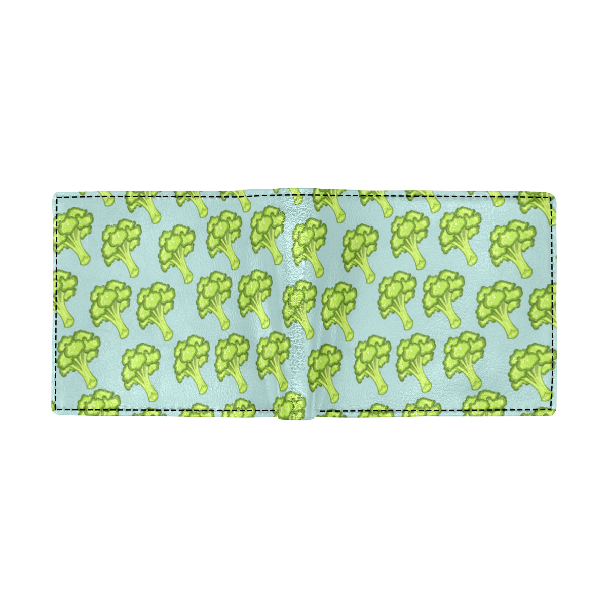 Broccoli Pattern Print Design 02 Men's ID Card Wallet