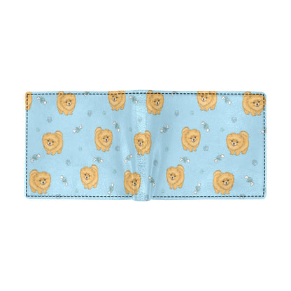 Pomeranians Pattern Print Design A03 Men's ID Card Wallet