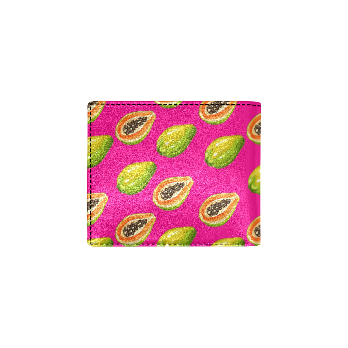 Papaya Pattern Print Design PP02 Men's ID Card Wallet
