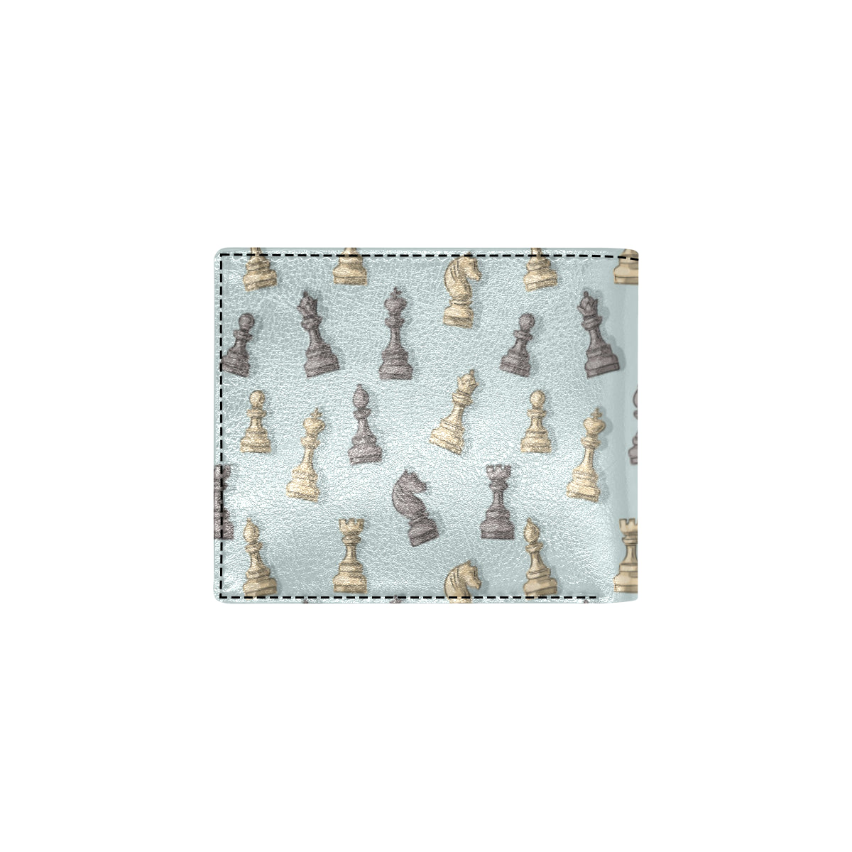 Chess Pattern Print Design 02 Men's ID Card Wallet