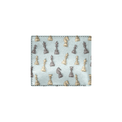 Chess Pattern Print Design 02 Men's ID Card Wallet