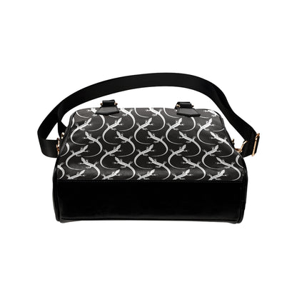 lizard Pattern Print Design 01 Shoulder Handbag