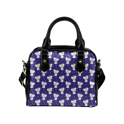 Maltese Pattern Print Design 02 Shoulder Handbag