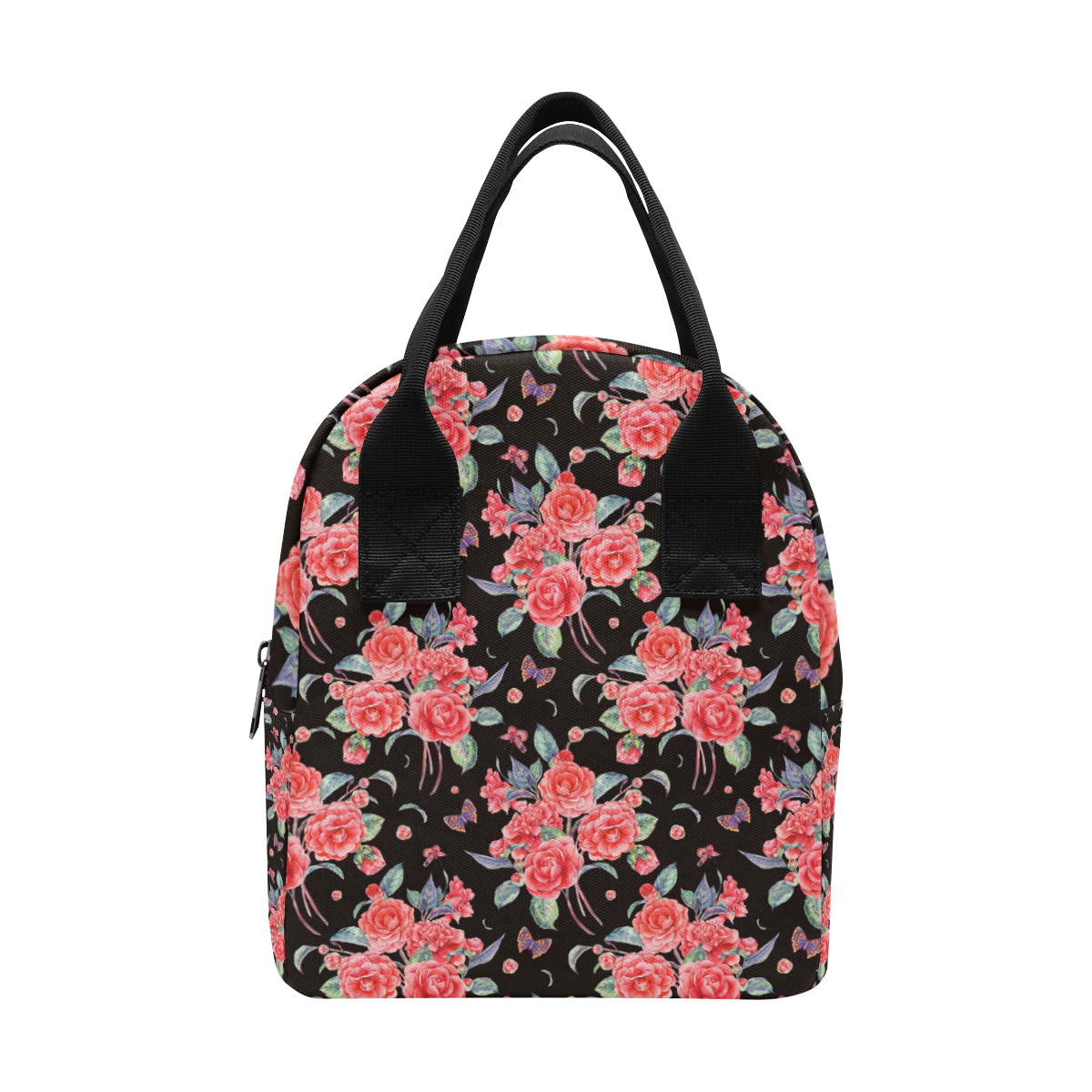 Camellia Pattern Print Design CM03 Insulated Lunch Bag