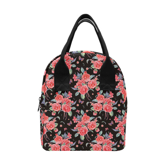 Camellia Pattern Print Design CM03 Insulated Lunch Bag