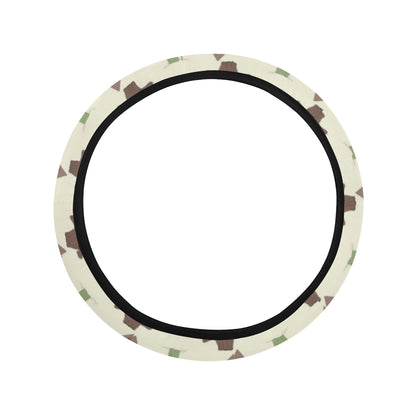 Western Cowboy Print Steering Wheel Cover with Elastic Edge
