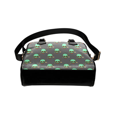 Alien Pattern Print Design 02 Shoulder Handbag