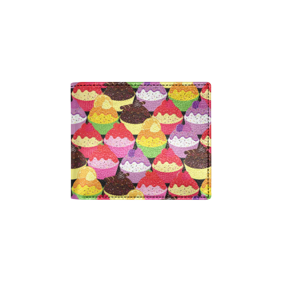 Cupcake Pattern Print Design CP02 Men's ID Card Wallet