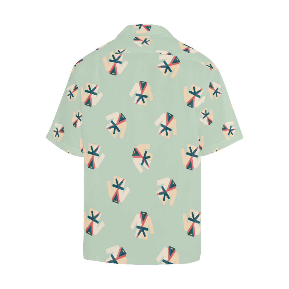 Karate Pattern Print Design 02 Men's Hawaiian Shirt