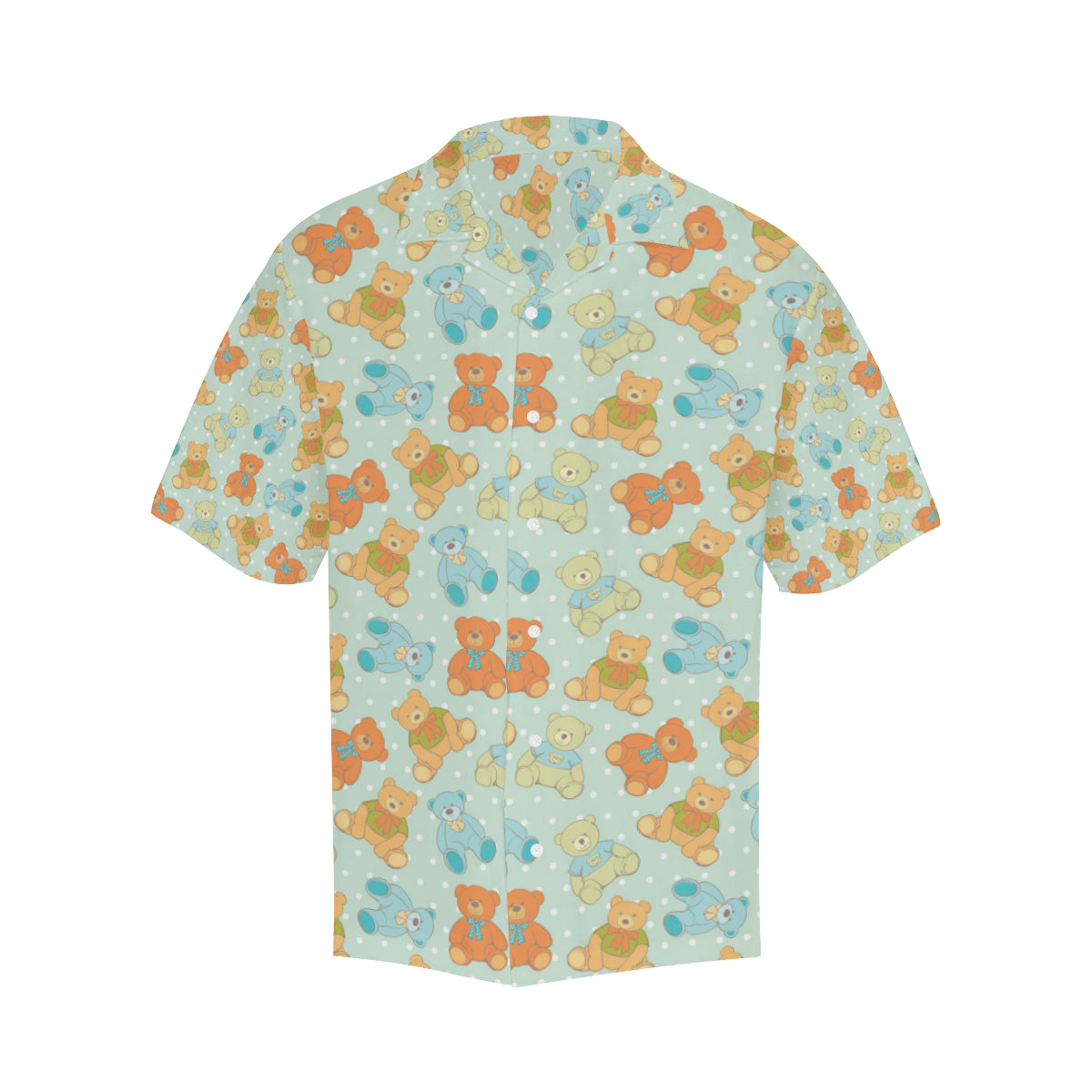 Bear Pattern Print Design 02 Men's Hawaiian Shirt