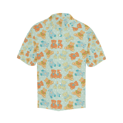 Bear Pattern Print Design 02 Men's Hawaiian Shirt