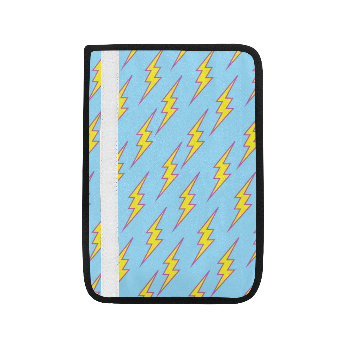 Lightning Thunder Pattern Print Design 02 Car Seat Belt Cover
