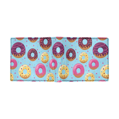 Donut Pattern Print Design DN07 Men's ID Card Wallet