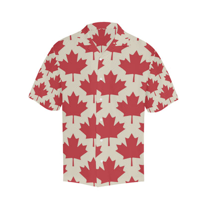 Maple Leaf Pattern Print Design 03 Men's Hawaiian Shirt
