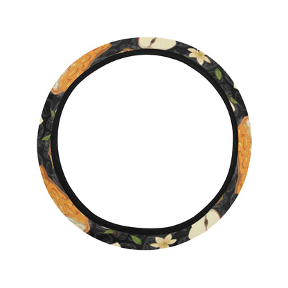 Apple Pie Pattern Print Design 01 Steering Wheel Cover with Elastic Edge