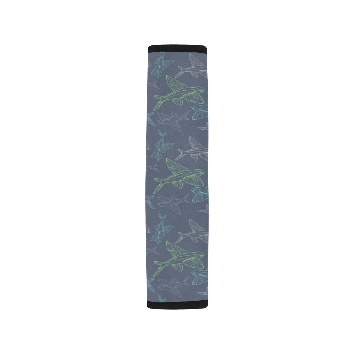 Flying Fish Pattern Print Design 02 Car Seat Belt Cover