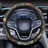 Camouflage Realistic Tree Print Steering Wheel Cover with Elastic Edge