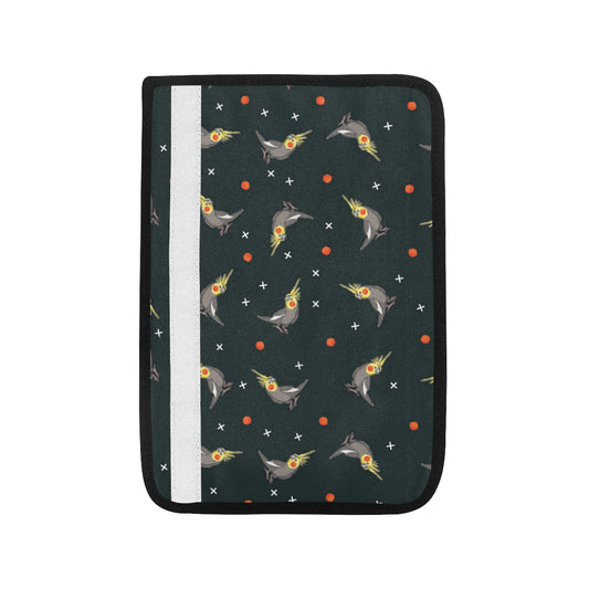 Cockatiel Pattern Print Design 02 Car Seat Belt Cover