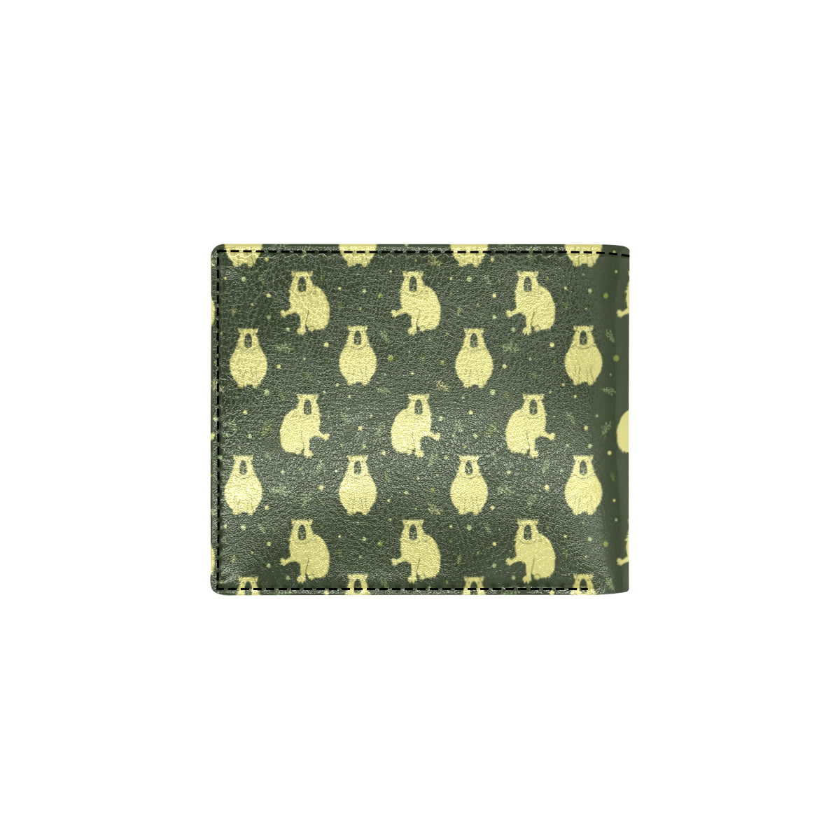 Capybara Pattern Print Design 03 Men's ID Card Wallet