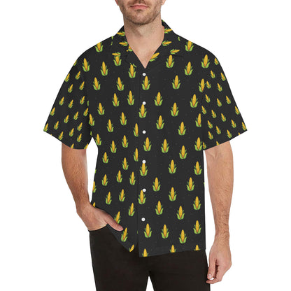 Corn Pattern Print Design 04 Men's Hawaiian Shirt