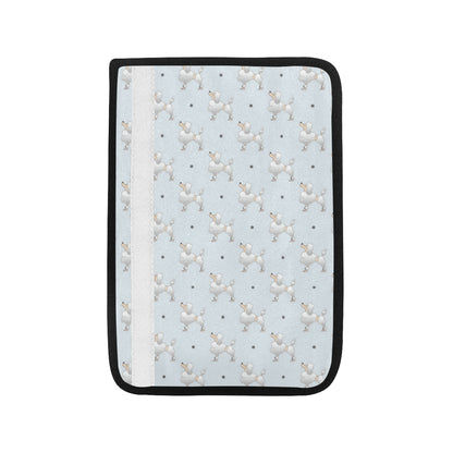 Poodle Pattern Print Design A05 Car Seat Belt Cover