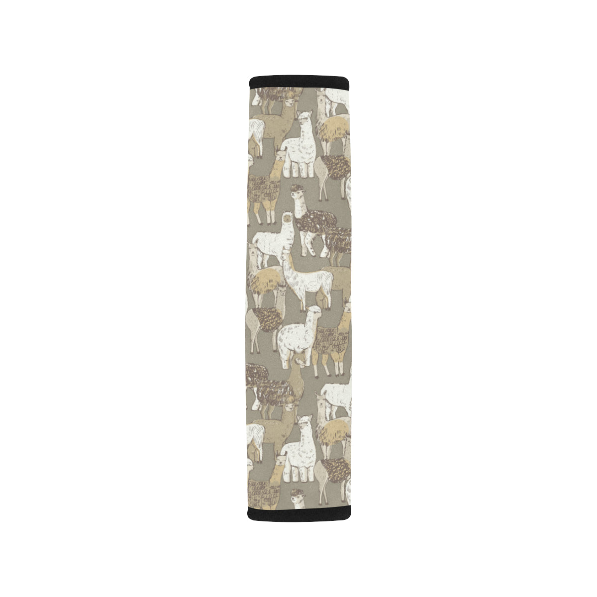 Alpaca Pattern Print Design 01 Car Seat Belt Cover