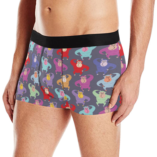 Chimpanzee Pattern Print Design 03 Men's Boxer Briefs